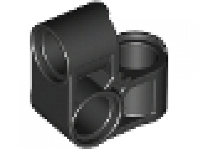 Lego Technic Pin Joiner Perpendicular Bent schwarz