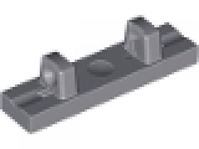 Lego Raster- Scharnierfliese 1x4 mit 2 Finger am Ende 44822 neues dunkelgrau