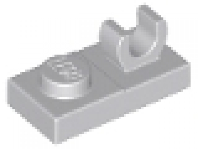 1 x 2 Platte mit Clip 44861 neues hellgrau, neu
