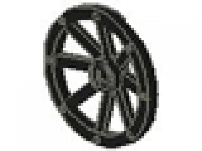 großes Wagenrad schwarz