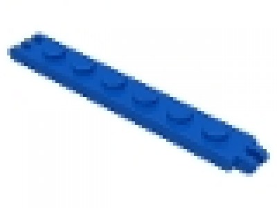 Scharnierplatte 1x6x0.33 blau  4504