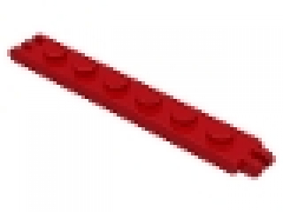 Scharnierplatte 1x6x0.33 rot 4504