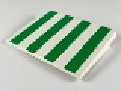 Bedruckter Schrägstein 10° weiß 4515p02 ( kein Top Zustand )