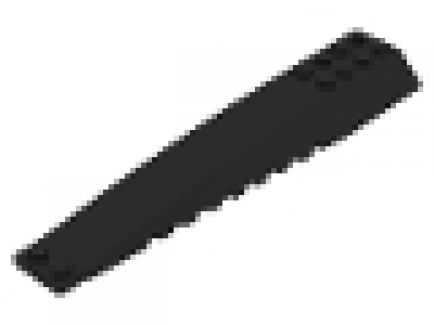 Flügelplatte 16 x 4  schwarz