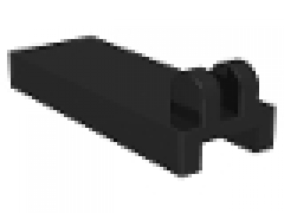 Lego Scharnierfliese (2 Finger) 1x2x0.33 schwarz