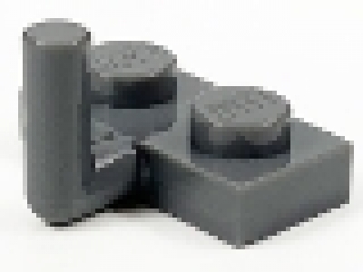 Lego Schnäppchen 20 x Platte mit Haken 4623 neues dunkelgrau