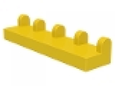 Scharnierplatte 1x4x0.22 gelb 4625