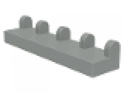 Scharnierplatte 1 x 4 x 0,22 altes hellgrau 4625