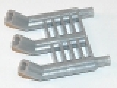Technic Engine Tuneable, Triple Exhaust (for part 2133),pearl hellgrau