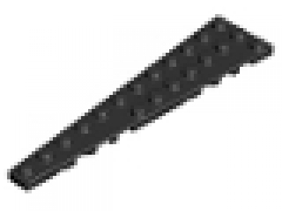 Flügelplatte links 3 x 12 schwarz