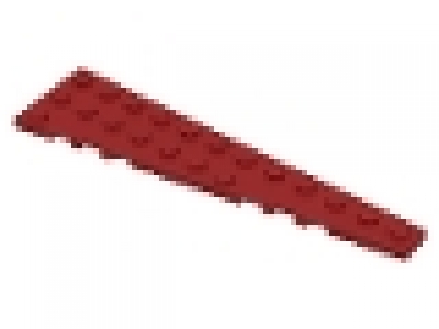 Flügelplatte  3 x 12 rechts dunkelrot