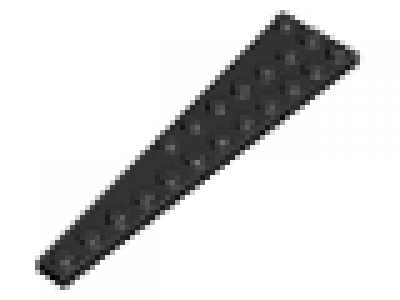 Flügelplatte  3 x 12 rechts schwarz
