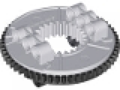 Lego Drehkranz (komplett) neuhellgrau/ schwarz