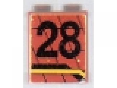 Panel 1 x 2 x 2 mit 28 rot 4864apb004R