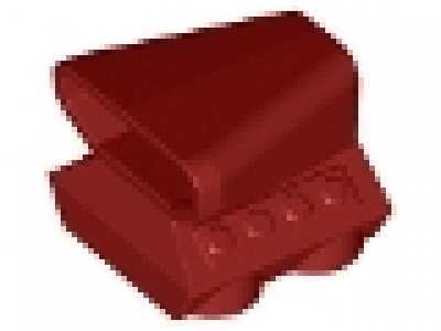 'Car Engine 2 x 2 with Air Scoop' 50943 dunkelrot