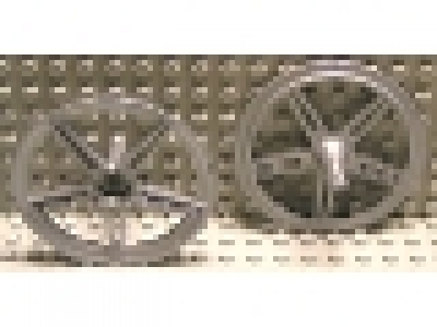 Wheel Cover 5 Spoke with Center Stud - 56mm D. - for Wheel 44772, paerlgrau, aus dem Set 8653