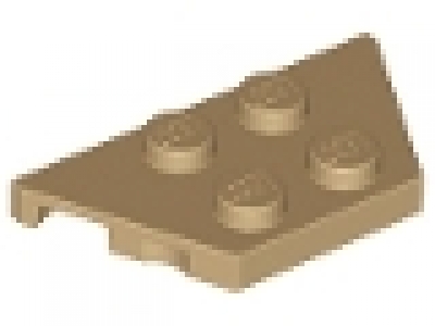 Flügelplatte 2 x 4 dunkeltan