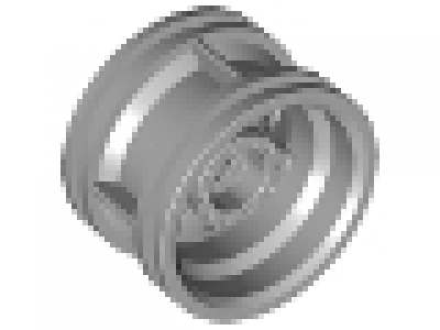 Light Bluish Gray Wheel 30.4mm D. x 20mm with No Pin Holes and Reinforced Rim neu