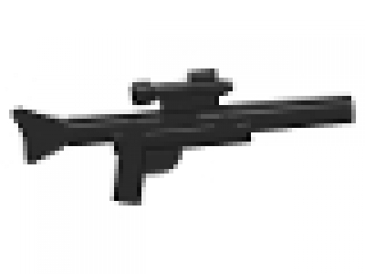 Black Minifig, Weapon Gun, Blaster Long (SW))