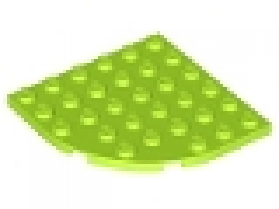 1/4 Kreisplatte 6x6x0.33 lime