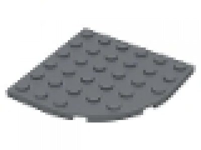 1/4 Kreisplatte 6x6x0.33 neues dunkelgrau