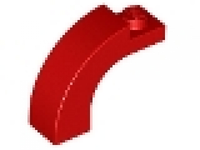 Halbbogen m gekrümmter Ecke 1x3 rot