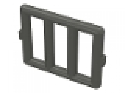 Gitterfenster (Einsatz) 1x4x3 altes dunkelgrau