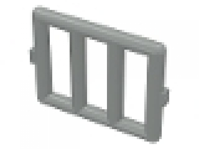 Gitterfenster (Einsatz) 1x4x3 altes hellgrau