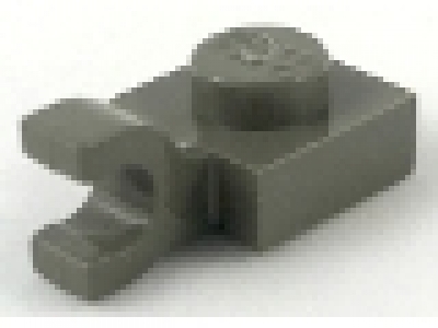 Platte mit horizontalem Clip 6019 altes dunkelgrau