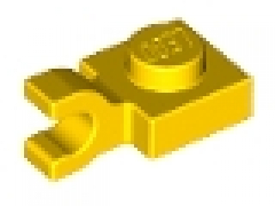Platte mit horizontalem Clip 6019 gelb