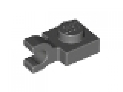 Platte mit horizontalem Clip 6019 neues dunkelgrau