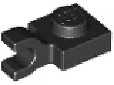 Platte mit horizontalem Clip 6019 schwarz