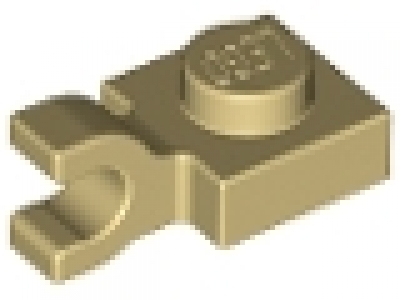 Platte mit horizontalem Clip 6019 tan