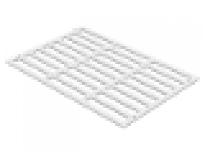 Lego Gitter (Burggatter) 9x13 weiß 6046