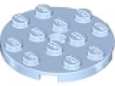 Rundplatte hellblau 4 x 4 x 0,33 neu