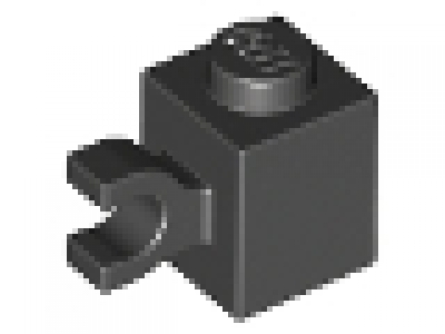 Stein mit vertikalen Clip, schwarz, neu