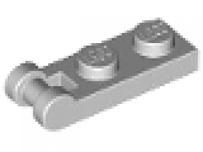 Platte 1 x 2 mit seitlichem Griff 60478 neues hellgrau neu