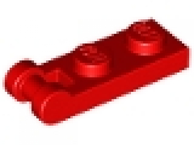 Platte 1 x 2 mit seitlichem Griff 60478 rot, neu