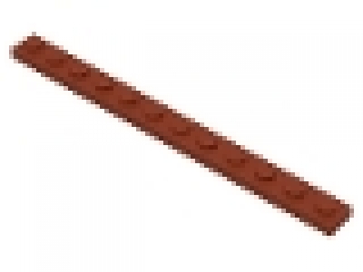Platte 1 x 12 rotbraun