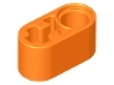 Lego Technic, Liftarm 1 x 2 Thick with Pin, orange