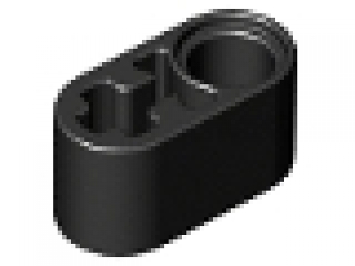 Lego Technic, Liftarm 1 x 2 Thick schwarz