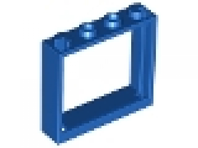 Fenster 1 x 4 x 3 blau ohne Glas