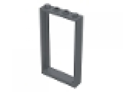 Türrahmen neues dunkelgrau 1 x 4 x 6, mit Glastür in klar