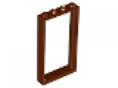 Türrahmen rotbraun 1x4x6 mit Glastür in tr klar mit Aufkleber, siehe Bilder