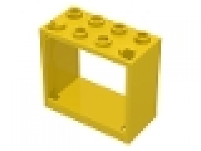 Fensterrahmen 2 x 4 x 3 gelb 60598