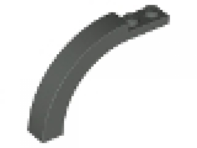 Halbbogen mit gekrümmter Ecke 1x6 altes dunkelgrau, neu