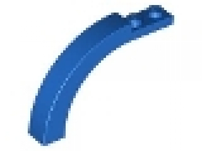 Halbbogen mit gekrümmter Ecke 1x6 blau, neu