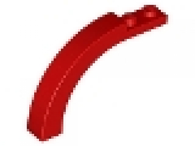 Halbbogen mit gekrümmter Ecke 1x6 rot neu