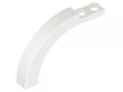 Halbbogen mit gekrümmter Ecke 1x6 weiß neu