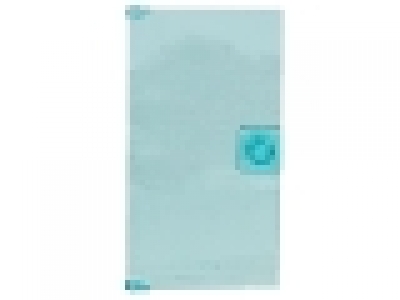 Türrahmen blau mit Glastür tr hellblau 1x4x6 mit Streifen, siehe Bilder
